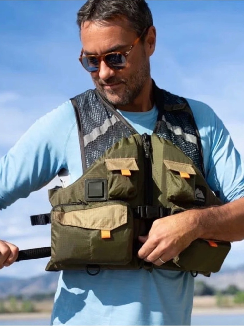 Ozark Trail Adult Fishing Vest Size 2X/3X Chest 52-58 USCG Approved Type III NEW